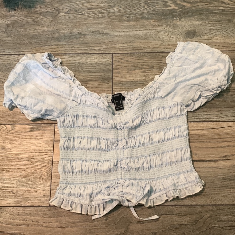 Blue Cropped Top
